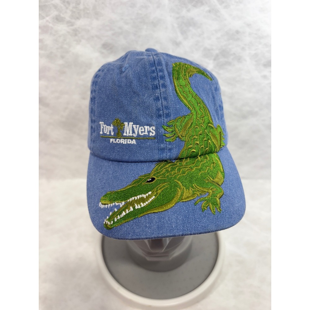 Distinctive Headwear Fort Myers Florida Alligator Hat Blue Kids Later Gator Cap